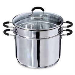 Magasin De Fournitures De Cuisine À Domicile -Magasin De Fournitures De Cuisine À Domicile 27938 1 7 Marmite haute Rapid Cook avec couvercle et element vapeur 26 cm 8 5 L Mathon