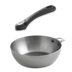 De Buyer Lot Sauteuse Paysanne Mineral B 24 Cm Et Manche Amovible Noir