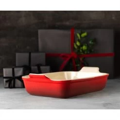Le Creuset Plat Rectangulaire Céramique 26 Cm Cerise 9 Le Creuset Plat Rectangulaire Céramique 26 Cm Cerise -Magasin De Fournitures De Cuisine À Domicile 301015 3 3 Plat rectangulaire ceramique 26 cm Cerise Le Creuset