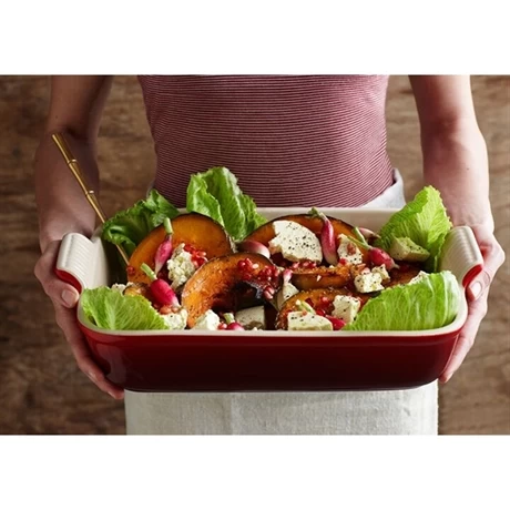 Le Creuset Plat Rectangulaire En Céramique émaillée 32 Cm Cerise 5 Le Creuset Plat Rectangulaire En Céramique émaillée 32 Cm Cerise – Image 3