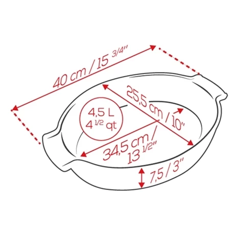 Peugeot Plat à Four Ovale Appolia 40 Cm Ardoise 4 Peugeot Plat à Four Ovale Appolia 40 Cm Ardoise – Image 2