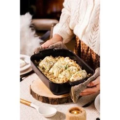 Peugeot Plat à Four Céramique Appolia Rectangulaire Noir Mat 32 Cm -Magasin De Fournitures De Cuisine À Domicile 301366 2 3 Plat a four ceramique Appolia rectangulaire noir mat 32 cm Peugeot