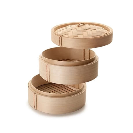 Ibili Cuiseur Vapeur Bambou 2 Niveaux 4 Ibili Cuiseur Vapeur Bambou 2 Niveaux – Image 2