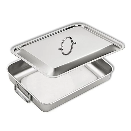 Plat à Four En Inox Avec Couvercle 3 Plat à Four En Inox Avec Couvercle