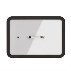 Plat à Four En Inox Avec Couvercle Transparent 36 X 25 Cm -Magasin De Fournitures De Cuisine À Domicile 37114 1 2 Plat a four en inox avec couvercle transparent 36 x 25 cm Inoxriv