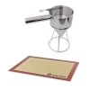 Lot Entonnoir à Piston Pro En Inox Et Tapis De Cuisson -Magasin De Fournitures De Cuisine À Domicile 519073 0 1 Lot Entonnoir a piston pro en inox et tapis de cuisson Mathon