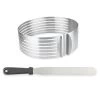 Set Couteau à Génoise Spatule à Glaçage Et Cercle à Trancher Extensible Inox -Magasin De Fournitures De Cuisine À Domicile 579034 0 1 Set couteau a genoise spatule a glacage et cercle a trancher extensible inox Mathon