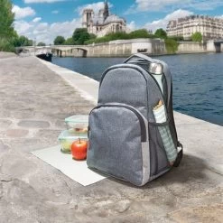 Sac à Dos Glacière Isotherme 10 L Gris -Magasin De Fournitures De Cuisine À Domicile 606026 4 5 Sac a dos glaciere isotherme 10 L gris Mathon