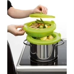 Lekue Cuit Vapeur 2 étages -Magasin De Fournitures De Cuisine À Domicile 61324 2 0 Cuit vapeur 2 etages Lekue