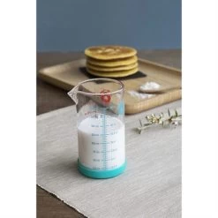 Verre Doseur En Verre Avec Silicone 200 Ml -Magasin De Fournitures De Cuisine À Domicile 620022 2 4 Verre doseur en verre avec silicone 200 ml Pebbly