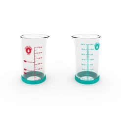 Verre Doseur En Verre Avec Silicone 200 Ml -Magasin De Fournitures De Cuisine À Domicile 620022 3 4 Verre doseur en verre avec silicone 200 ml Pebbly