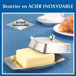 Beurrier En Acier Inoxydable -Magasin De Fournitures De Cuisine À Domicile 673167 2 1 Beurrier en acier inoxydable Wenko by Maximex