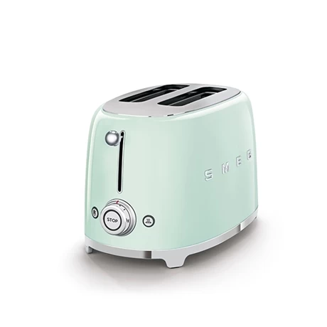 Smeg Toaster 2 Tranches Vert D'eau 950 W TSF01PGEU 4 Smeg Toaster 2 Tranches Vert D'eau 950 W TSF01PGEU – Image 2