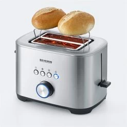 SEVERIN Toaster Avec Fonction Bagel 800 W AT2510 9 SEVERIN Toaster Avec Fonction Bagel 800 W AT2510 -Magasin De Fournitures De Cuisine À Domicile 700021 2 1 Toaster avec fonction bagel 800 W AT2510 Severin