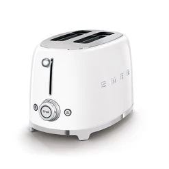 Smeg Toaster 2 Tranches 950 W TSF01WHEU Blanc
