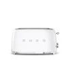 Smeg Grille Pain 4 Tranches 1500 W TSF02WHEU Blanc