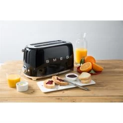 Smeg Grille-pain 4 Tranches Noir 1500 W TSF02BLEU
