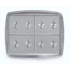 2 Plaques 4 Gaufrettes Fonte Aluminium 23,8 Cm 030221