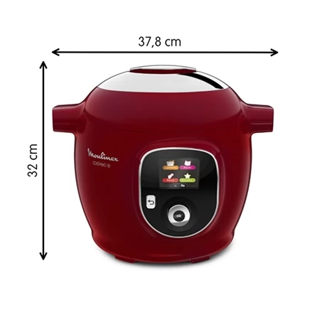 Moulinex Multicuiseur électrique Intelligent Cookéo 6 L 1600 W Rouge 6 Moulinex Multicuiseur électrique Intelligent Cookéo 6 L 1600 W Rouge – Image 4