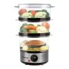 Cuiseur Vapeur Compact 3 Paniers 6 L TCV-364 -Magasin De Fournitures De Cuisine À Domicile 713103 0 1 Cuiseur vapeur compact 3 paniers 6 L TCV 364 Techwood