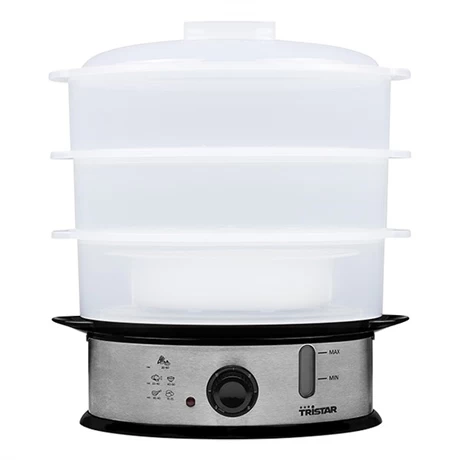 Tristar Cuiseur Vapeur électrique 3 Niveaux 1200 W VS-3914 4 Tristar Cuiseur Vapeur électrique 3 Niveaux 1200 W VS-3914 – Image 2