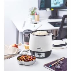 Lunch Box électrique Programmable 1,5 L 300 W Blanc Et Noir -Magasin De Fournitures De Cuisine À Domicile 728063 3 4 Lunch box electrique programmable 1 5 L 300 W blanc et noir Simeo