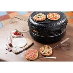 Bestron Four à Pizza électrique 6 Personnes Pizzetteria 860 W Noir -Magasin De Fournitures De Cuisine À Domicile 740068 1 1 Four a pizza electrique 6 personnes Pizzetteria 860 W noir Bestron