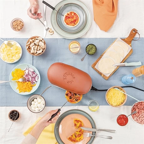 Tristar Four à Pizza électrique 2 Personnes Pizza Festa Connect 530 W Marron 4 Tristar Four à Pizza électrique 2 Personnes Pizza Festa Connect 530 W Marron – Image 2