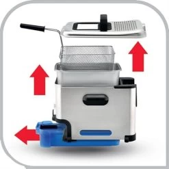 Friteuse Semi-pro Oleo Clean Inox FR804000 -Magasin De Fournitures De Cuisine À Domicile 75059 3 2 Friteuse semi pro Oleo Clean inox FR804000 Seb