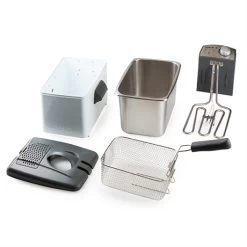 Domo Friteuse Blanche 4,5 L 3200 W -Magasin De Fournitures De Cuisine À Domicile 758006 2 1 Friteuse blanche 4 5 L 3200 W Domo