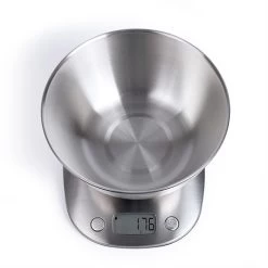 LIVOO Balance De Cuisine Et Bol Inox 2 L - DOM431 -Magasin De Fournitures De Cuisine À Domicile 760089 1 1 Balance de cuisine et bol inox 2 L DOM431 Livoo