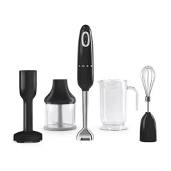 Smeg Mixeur Plongeant Avec Accessoires 700 W HBF22RDEU Noir