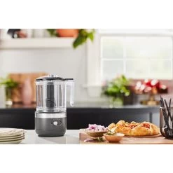 KitchenAid Hachoir électrique Sans Fil 2 Vitesses 1,18 L Gris Mat 5KFCB519EDG -Magasin De Fournitures De Cuisine À Domicile 761099 3 1 Hachoir electrique sans fil 2 vitesses 1 18 L gris mat 5KFCB519EDG Kitchenaid