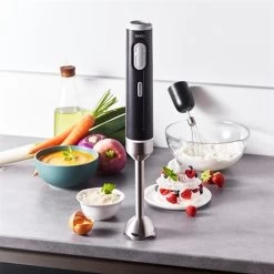 Mixeur électrique Plongeant Sans Fil Rechargeable 2 Vitesses 200 W -Magasin De Fournitures De Cuisine À Domicile 761116 3 1 Mixeur electrique plongeant sans fil rechargeable 2 vitesses 200 W Simeo