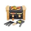 Raclette Grill 4 Poêlons 650 W Bois -Magasin De Fournitures De Cuisine À Domicile 780191 0 1 Raclette grill 4 poelons 650 W bois Kitchen Chef Professional