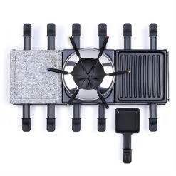 LIVOO Appareil à Raclette Fondue 12 Personnes 1650 W -Magasin De Fournitures De Cuisine À Domicile 780211 2 3 Appareil a raclette fondue 12 personnes 1650 W Livoo