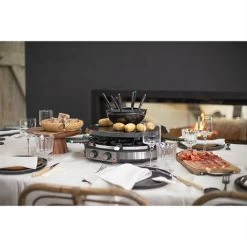 LIVOO Appareil à Raclette Grill Et Fondue 8 Personnes 1900 W DOC265 -Magasin De Fournitures De Cuisine À Domicile 780247 4 2 Appareil a raclette grill et fondue 8 personnes 1900 W DOC265 Livoo