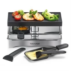 Appareil à Raclette électrique 2 Poêlons 440 W -Magasin De Fournitures De Cuisine À Domicile 780252 2 1 Appareil a raclette electrique 2 poelons 440 W Naturamix