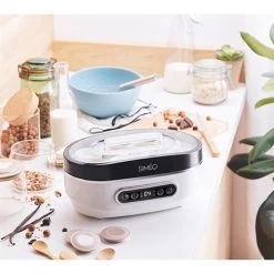 Yaourtière Automatique 4 Programmes 20 W Blanc Et Noir -Magasin De Fournitures De Cuisine À Domicile 780296 1 1 Yaourtiere automatique 4 programmes 20 W blanc et noir Simeo