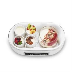 Yaourtière Automatique 4 Programmes 20 W Blanc Et Noir -Magasin De Fournitures De Cuisine À Domicile 780296 2 1 Yaourtiere automatique 4 programmes 20 W blanc et noir Simeo