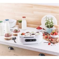 Yaourtière Automatique 4 Programmes 20 W Blanc Et Noir -Magasin De Fournitures De Cuisine À Domicile 780296 3 1 Yaourtiere automatique 4 programmes 20 W blanc et noir Simeo