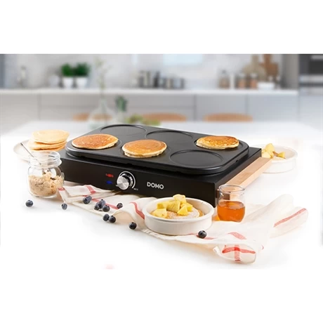 Domo Appareil 2 En 1 Mini-woks Et Mini-crêpes électrique 6 Personnes 1000 W 7 Domo Appareil 2 En 1 Mini-woks Et Mini-crêpes électrique 6 Personnes 1000 W – Image 5