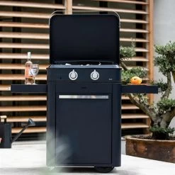 Plancha à Gaz Combo Enosign 65 Bleu Navy 2 Feux