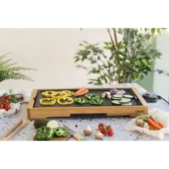 LIVOO Plancha Grill électrique En Aluminium Et Bambou 2200 W DOC202 11 LIVOO Plancha Grill électrique En Aluminium Et Bambou 2200 W DOC202 -Magasin De Fournitures De Cuisine À Domicile 78161 4 2 Plancha grill electrique en aluminium et bambou 2200 W DOC202 Livoo