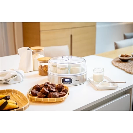 LIVOO Yaourtière Digitale 7 Pots 18 W DOP216 7 LIVOO Yaourtière Digitale 7 Pots 18 W DOP216 – Image 5