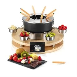 Set Appareils à Raclette Et à Fondue En Bois -Magasin De Fournitures De Cuisine À Domicile 789021 3 1 Set appareils a raclette et a fondue en bois Kitchen Chef Professional